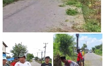 Kepala Desa Cipayung H.Ajan Laksanakan Giat Kerja bakti Bersihkan Sampah dan tebang Pohon