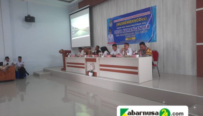 Desa Karanganyar Sukses Gelar Musrenbangdes Tahun Anggaran 2025/2026