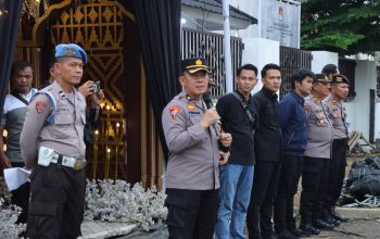 Polres Lampung Utara Amankan Rapat Pleno Terbuka Penetapan Paslon Bupati dan Wakil Bupati  Terpilih Pilkada 2024