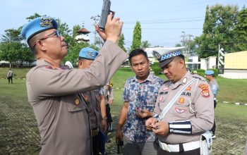 Secara Berkala , PJU Polres Lampung Utara Lakukan Pengecekan Senpi Dinas Pada Personel