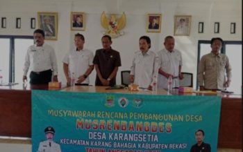 Anggota DPRD kabupaten Bekasi komisi lV Heryanto SE, Hadiri Acara MusrembangDes Di Desa Karangsetia