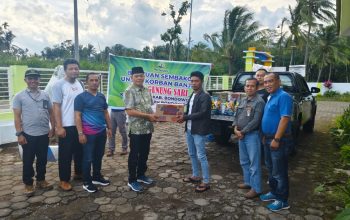 Administratur Perum Perhutani KPH Bondowoso Beri Bantuan Sembako Pada  Warga Terdampak Banjir Bandang