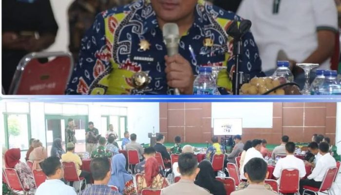 Pj. Bupati Lampung Utara Hadiri Rakor Program Makan Siang Bergizi Di Kodim 0412