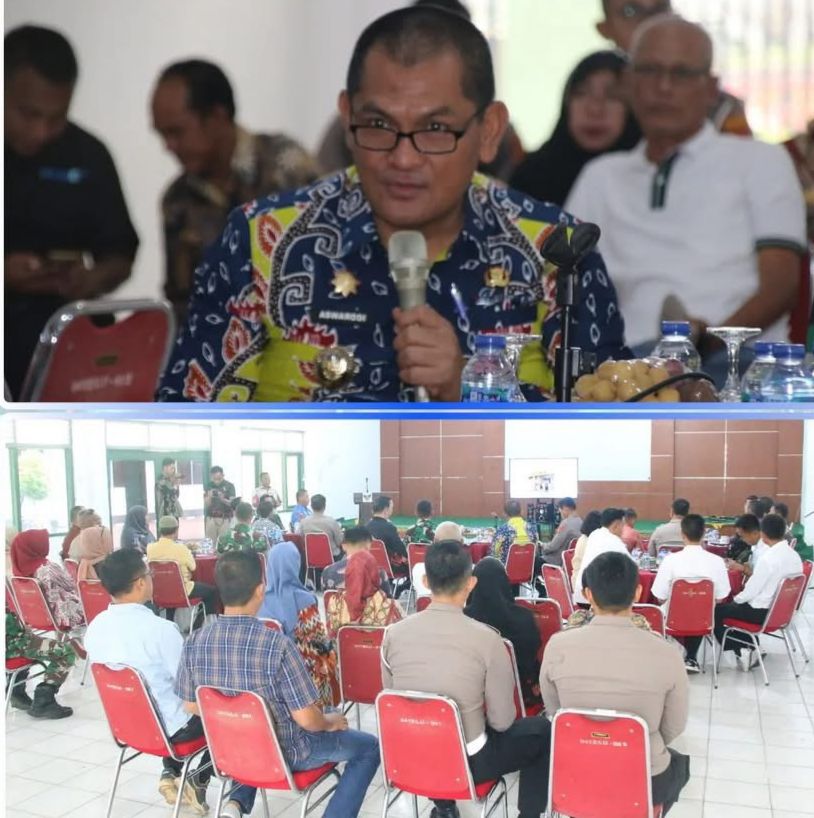 Pj. Bupati Lampung Utara Hadiri Rakor Program Makan Siang Bergizi Di Kodim 0412