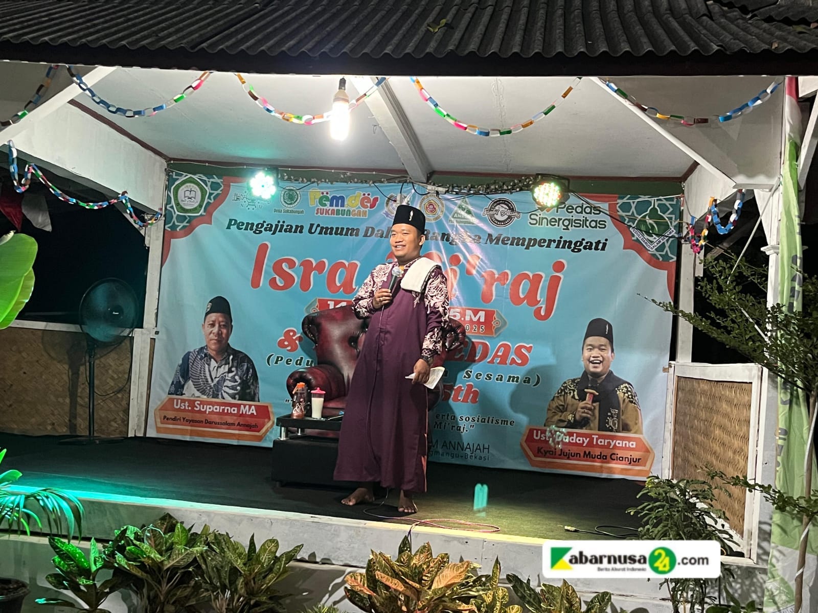 Milad Ke-5 Komunitas Pedas di Sukabungah Sekaligus Peringati Isra Mi'raj Nabi SAW