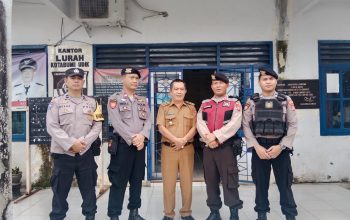 Gelar Patroli  Beranting, Sat Samapta Polres Lampung Utara  Sambangi Polsek dan Kelurahan