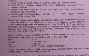 Laporan Kasus Penipuan Jual Beli Mobil di Polres Bogor Mandeg Ada Apa?