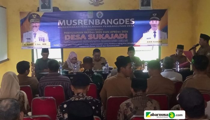 Musrenbang Desa Sukajadi Kecamatan Sukakarya Penyusunan RKPDES Tahun 2026