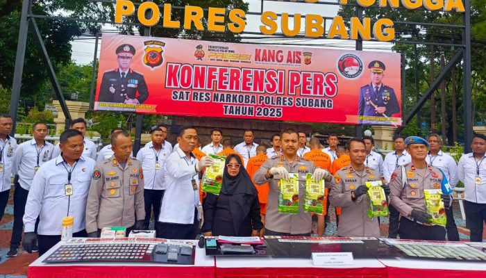 Polres Subang Berhasil Amankan Narkoba Jenis Sabu Seberat 5 Kilo Gram