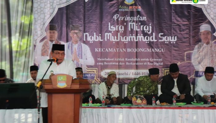 Kecamatan Bojongmangu Peringati Isra Mi’raj Nabi SAW, Camat Shobirin Ajak Masyarakat Teladani Akhlak Rasulullah di Era Digital