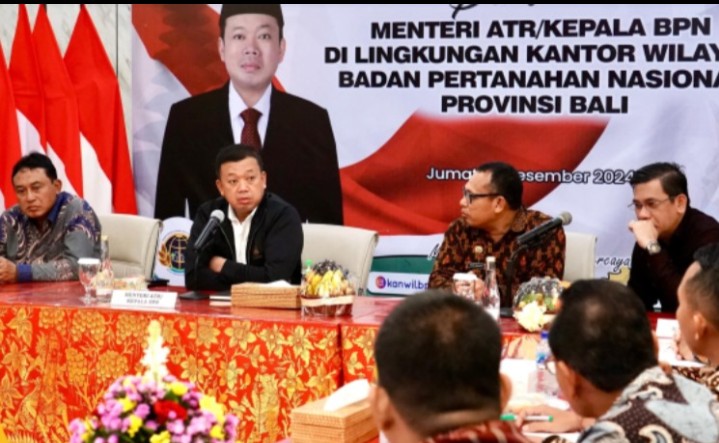 Menteri Nusron Minta Jajaran Kanwil BPN Provinsi Bali Jawab Tantangan Birokrasi Modern