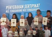 Penyerahan Sertifikat PTSL 2024 di Kelurahan Tenggarang Kecamatan Tenggarang