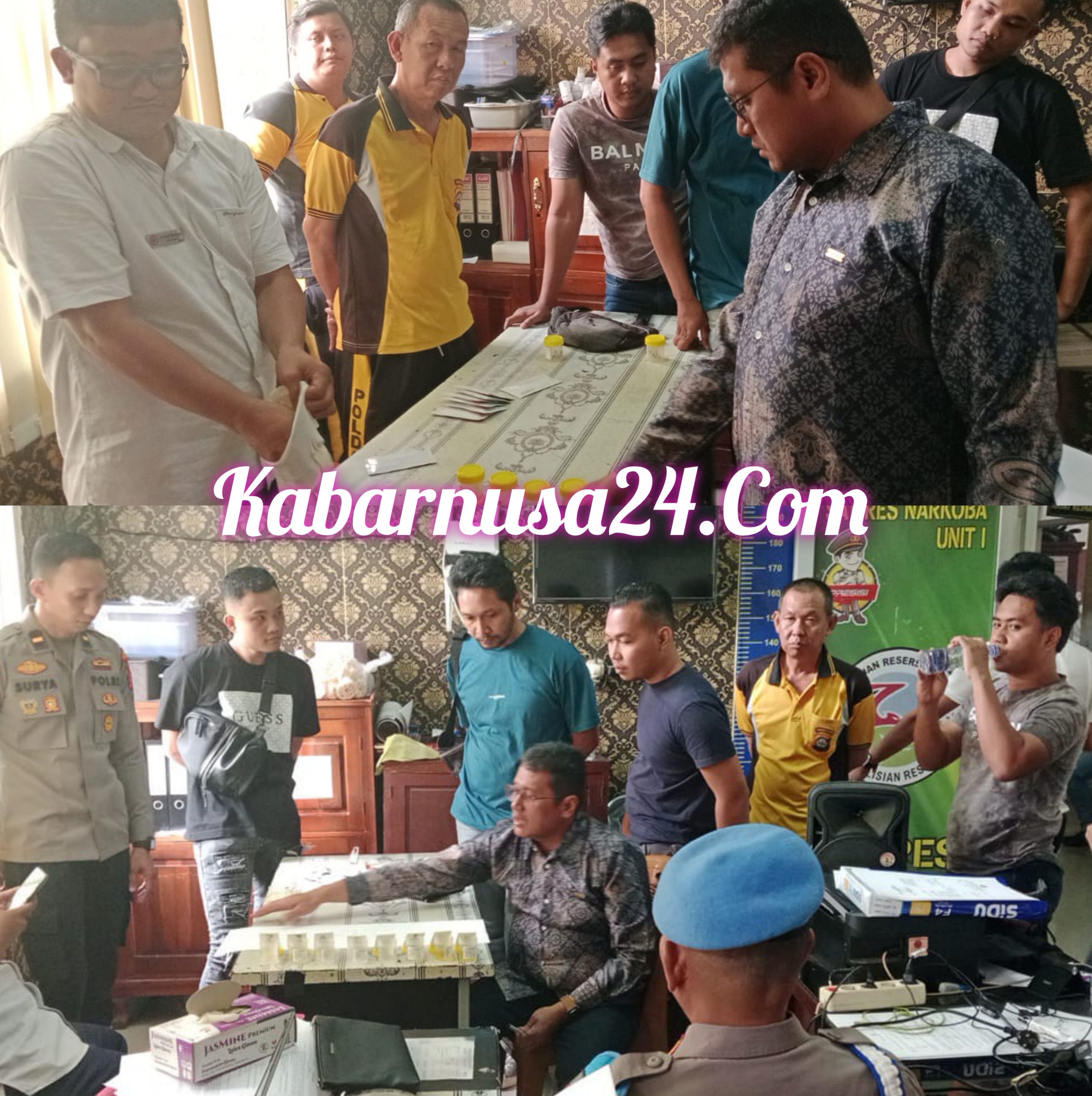 Satuan Reserse Narkoba Polres PALI Gelar Tes Urine Mendadak