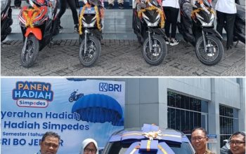 BRI BO Jember Bagikan Mobil & Enam Motor Pemenang PHS 