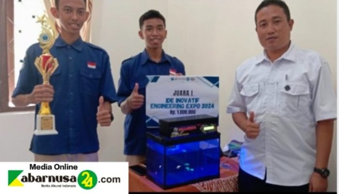 Siswa SMKN 3 Bikin Smart Fish Feeder, Juara 1 Di Poltek Jember