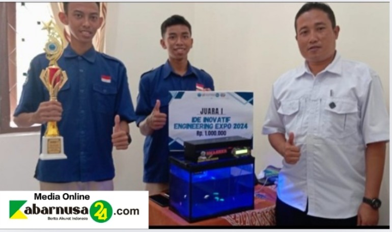 Siswa SMKN 3 Bikin Smart Fish Feeder, Juara 1 Di Poltek Jember