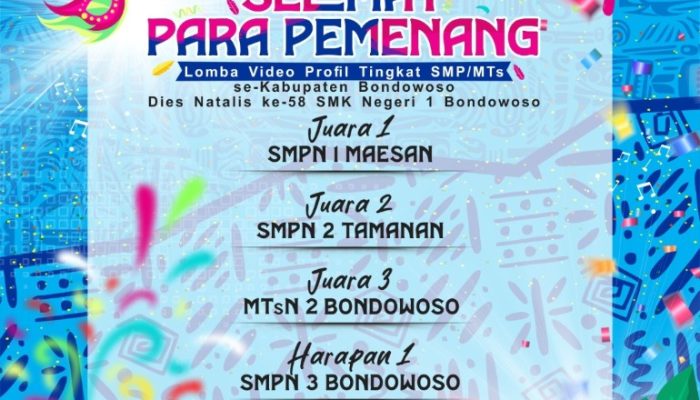 Juara Video Profile Diraih SMP 1 Maesan