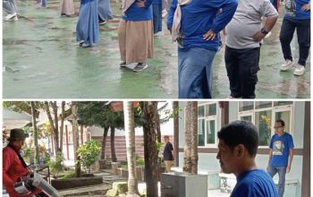 SMKN 1 Bondowoso Lakukan Senam Masal dan Fogging Disekolah