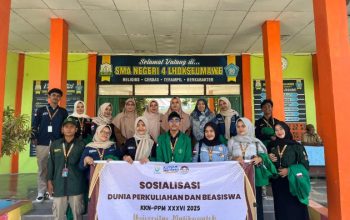 Sosialisasi Dunia Perkuliahan Dan Beasiswa SMA Negeri 4 Kota Lhokseumawe