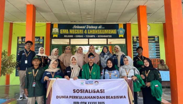 Sosialisasi Dunia Perkuliahan Dan Beasiswa SMA Negeri 4 Kota Lhokseumawe