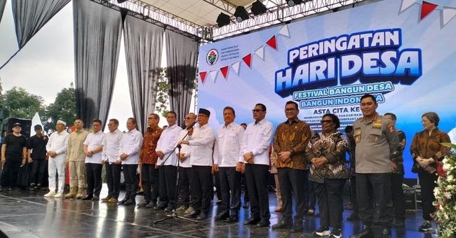 "Deklarasi Hari Jadi Desa Dipimpin Pembacaan Langsung Oleh Mendes Di Subang"