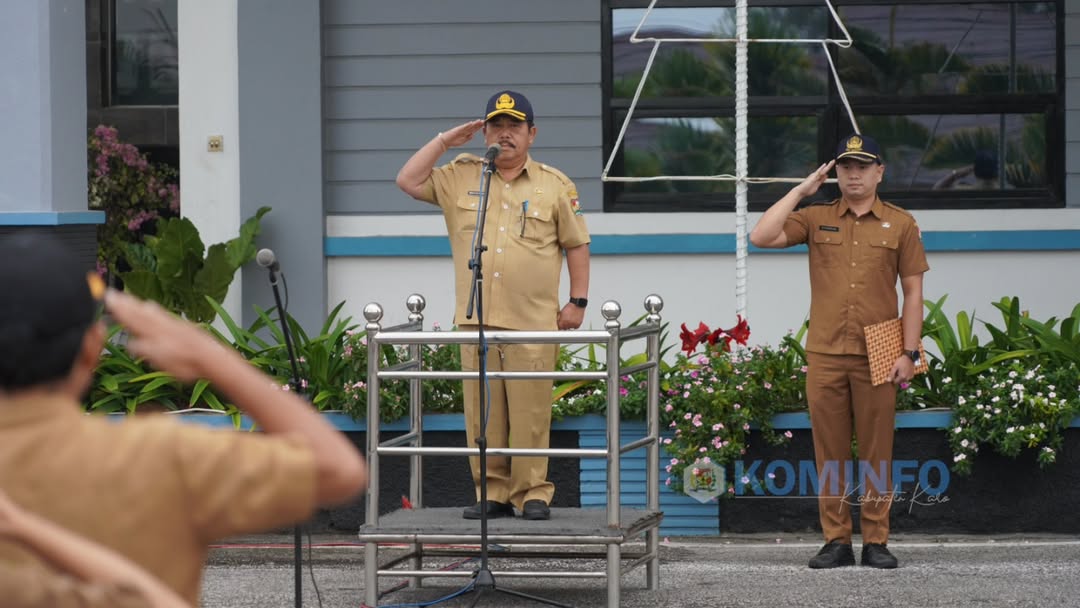 Jelang memasuki masa Purna Bakti, Sekretaris Daerah Kabupaten Karo Pimpin Apel Pagi di Kantor Bupati Karo