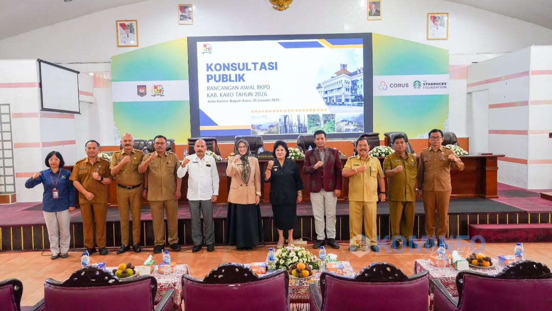 Bupati Karo Buka Acara Forum Konsultasi Publik Rancangan Awal RKPD Kabupaten Karo Tahun 2026