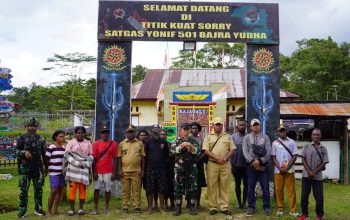 Dialogis dan Humanisn Satgas Yonif 501/BY Berhasil MenurunkanTokoh Penting OPM Kodap IV/Sorong Raya ke Pelukan NKRI