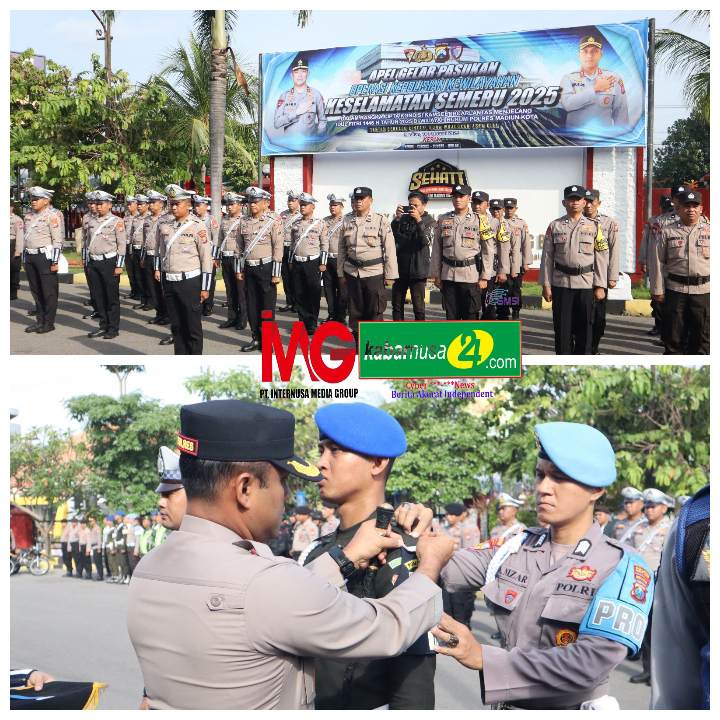 Meningkatkan Terib Berlalu lintas Jelang Ramadhan, Polres Madiun Kota Gelar Apel Operasi Keselamatan Semeru 2025