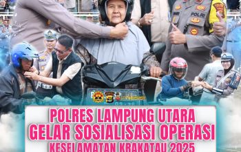 Polres Lampung Utara Gelar Sosialisasi  Operasi  Keselamatan Krakatau 2025
