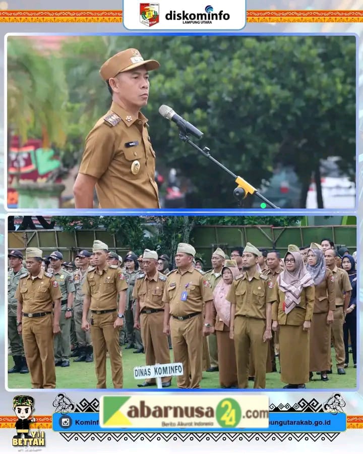 Wakil Bupati Lampung Utara,Mengajak Seluruh Pegawai Untuk Meningkatkan Kinerja dan Pelayanan Kepada Masyarakat