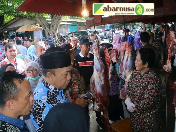 Plh, Bupati Lampung Utara Lakukan Sidak Ke Pasar Central Kotabumi dan Bulog Jelang Bulan Suci Ramadhan