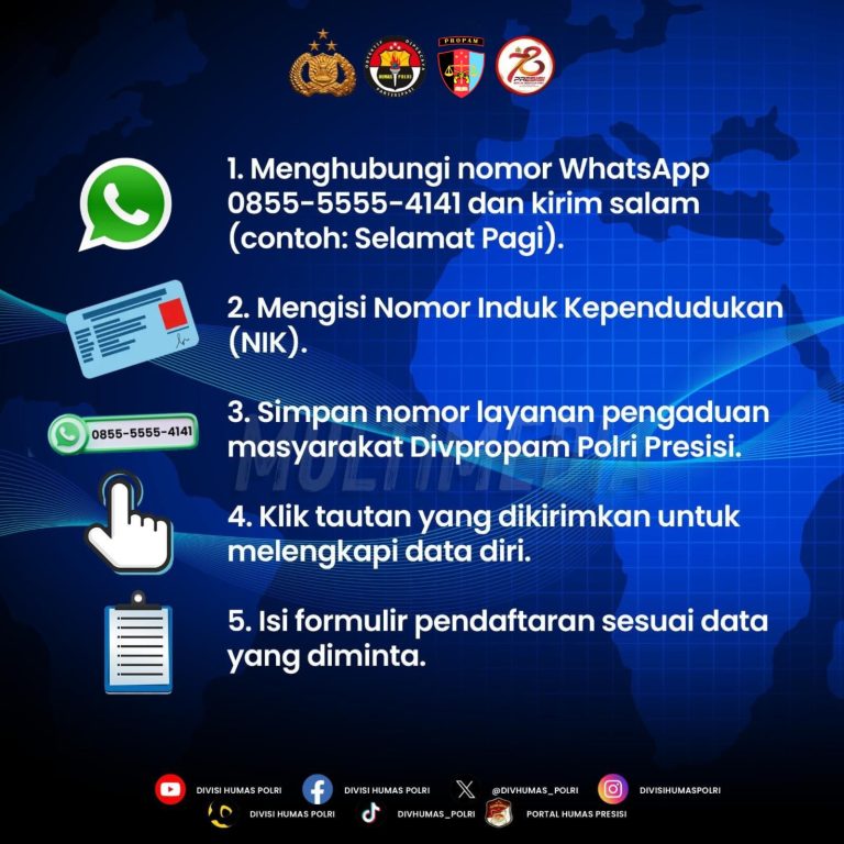 Masyarakat Bisa Mengadu 24 Jam ke Polri, Ini Nomornya