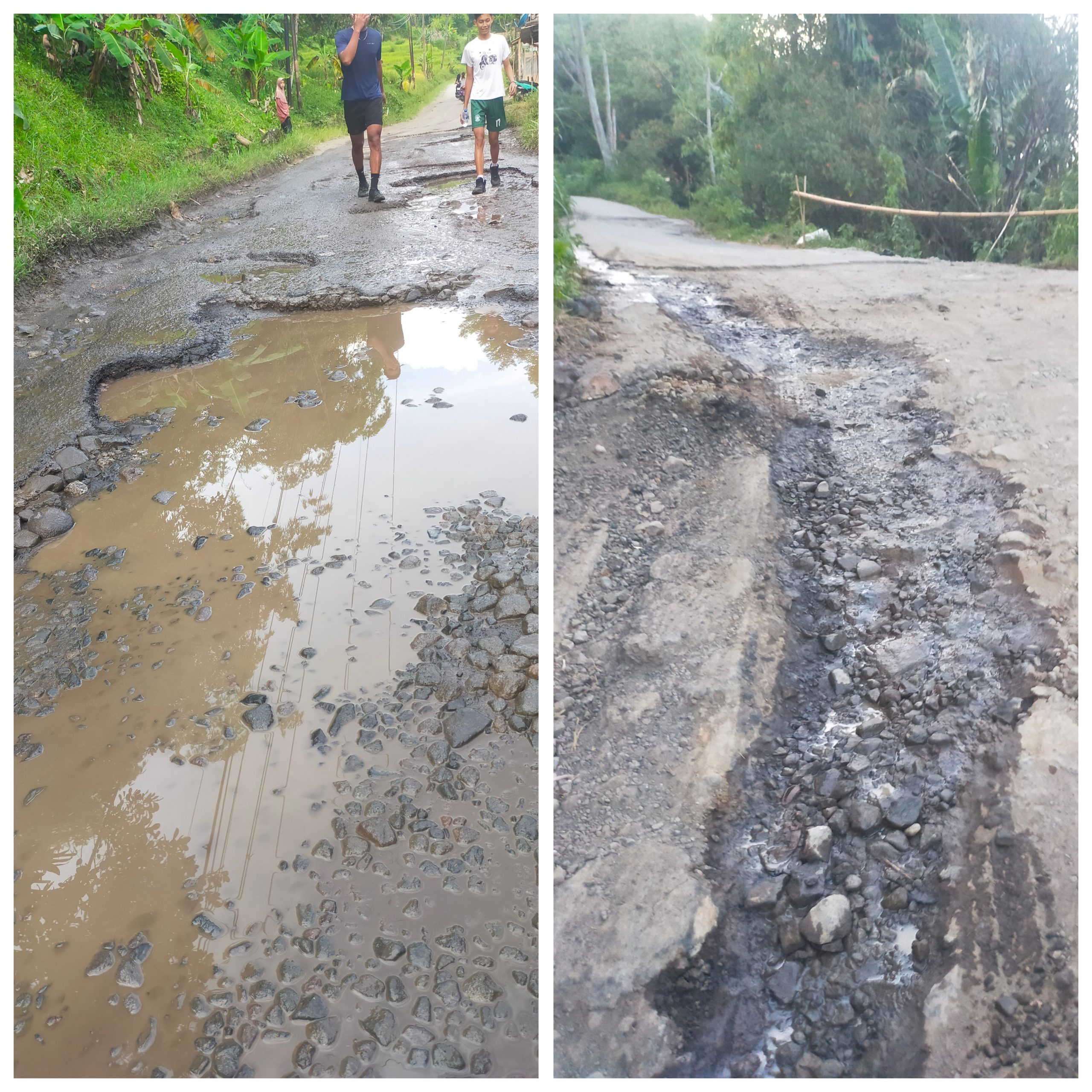 Jalan Rusak Parah di Banjarwangi-Singajaya Garut, Pengguna Jalan Minta Perbaikan Segera?