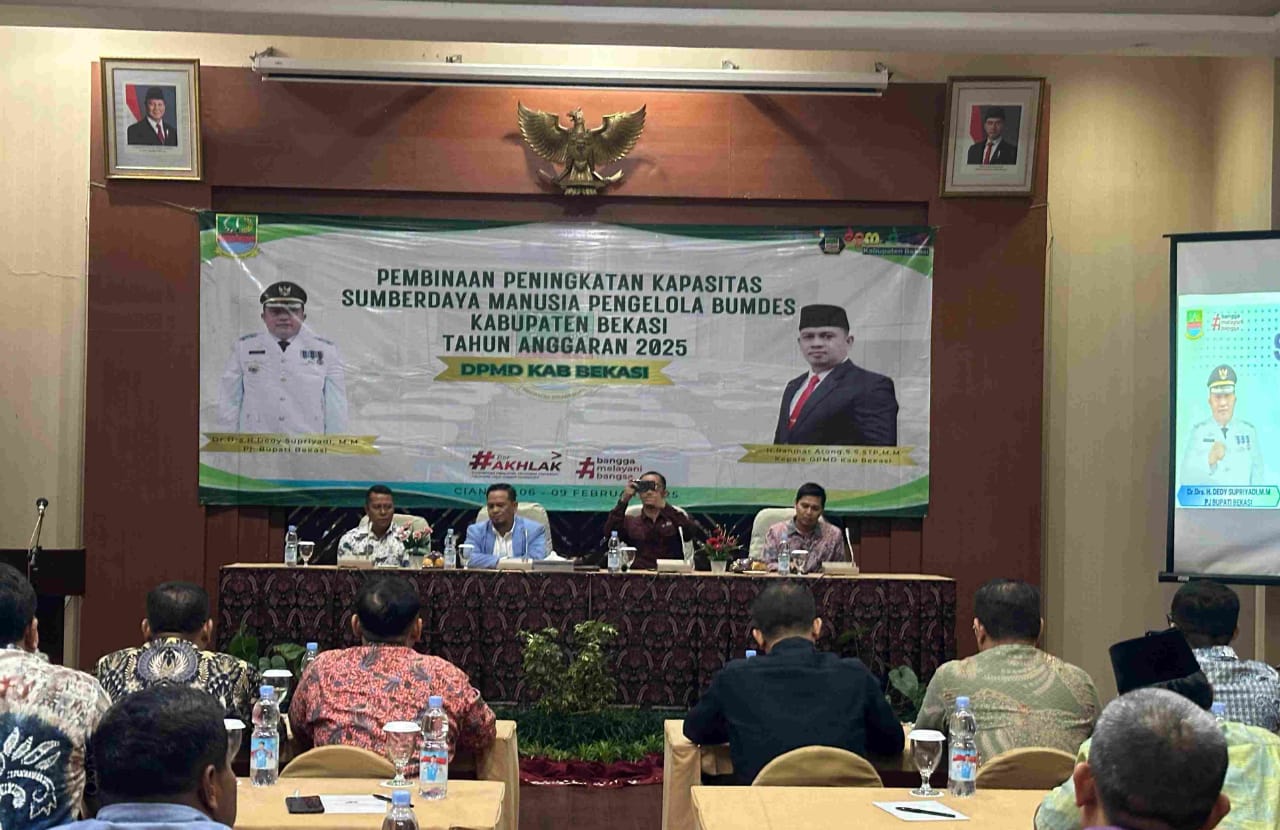 DPMD Kabupaten Bekasi Gelar Pembinaan Pengelola BUMDes untuk Tingkatkan Kapasitas SDM