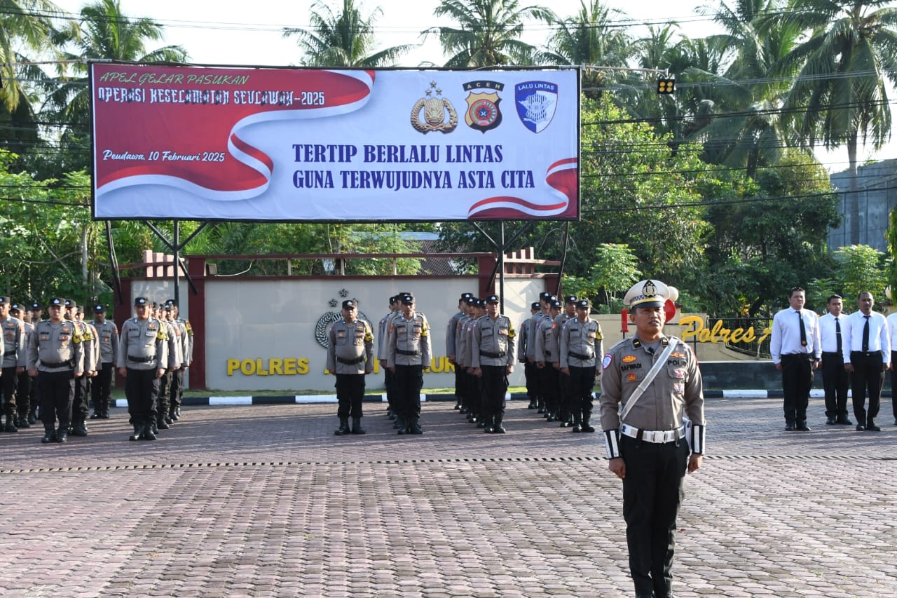 Polres Aceh Timur Gelar Operasi Keselamatan Masyarakat Dalam Berlalu Lintas, Ini Sasarannya