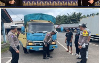 Polres PALI Gelar Ramcheck Kendaraan dan Sosialisasi Ops Keselamatan Musi 2025
