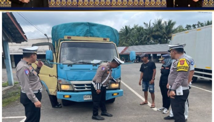 Polres PALI Gelar Ramcheck Kendaraan dan Sosialisasi Ops Keselamatan Musi 2025
