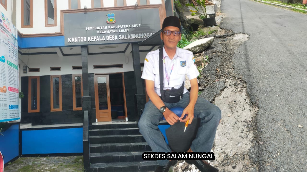 Diduga Pengawasan Lalai, Kualitas Jalan Dari BANKEUDes di Salam Nungal Leles Garut Jadi Pertanyaan