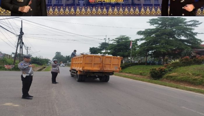 Polres Pali Laksanakan Giat Strong Point Pagi dalam Operasi Keselamatan Musi 2025