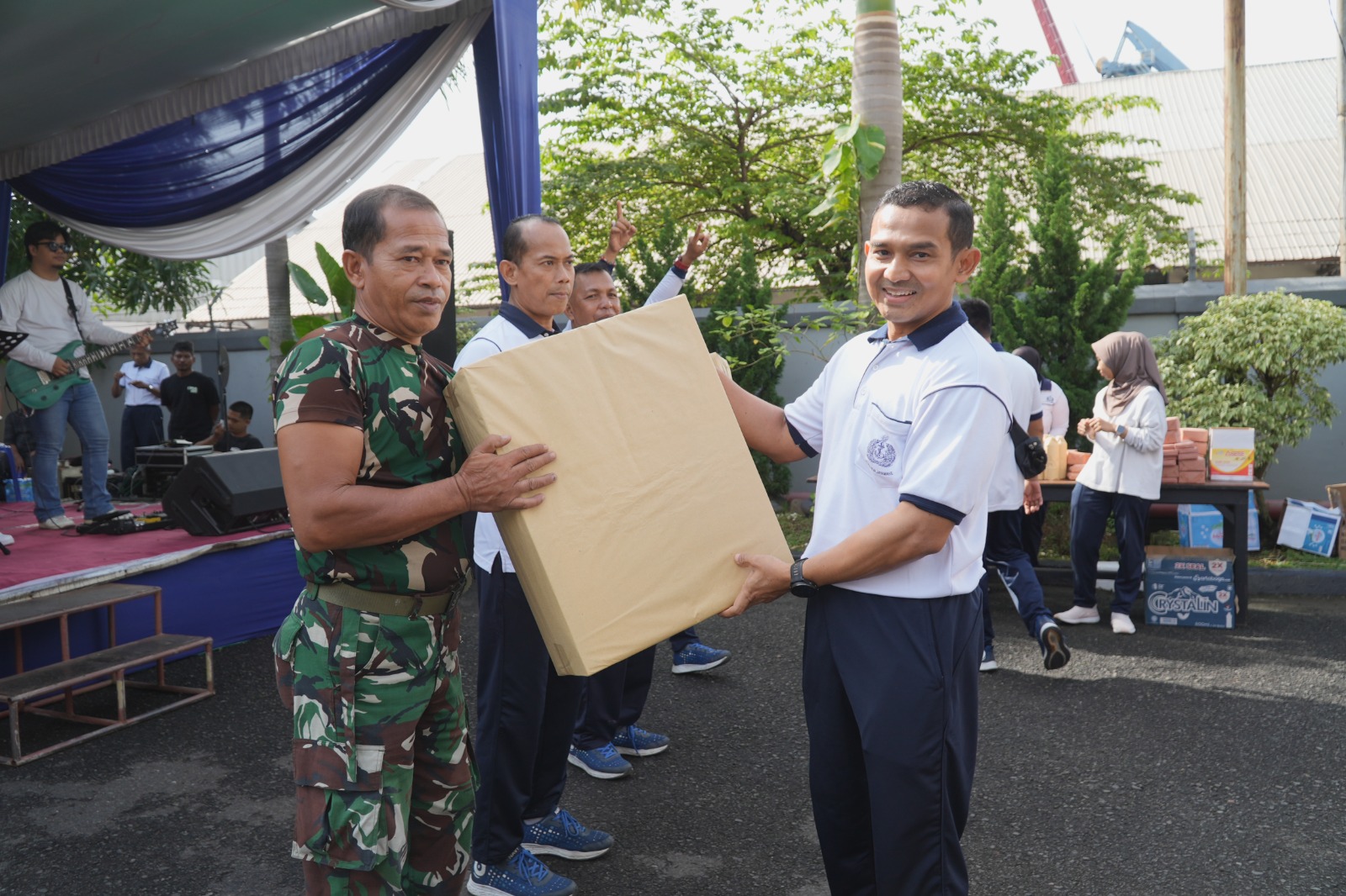 Peringati HUT Pomal ke-79, Lanal Palembang gelar Olahraga Bersama