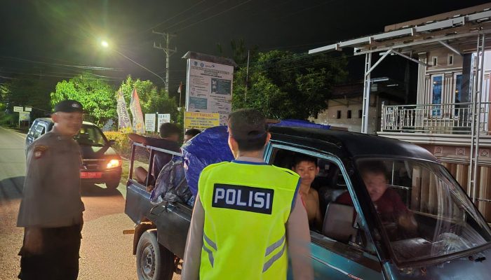 POLSEK TALANG UBI GELAR KRYD UNTUK CIPTAKAN SITKAMTIBMAS KONDUSIF