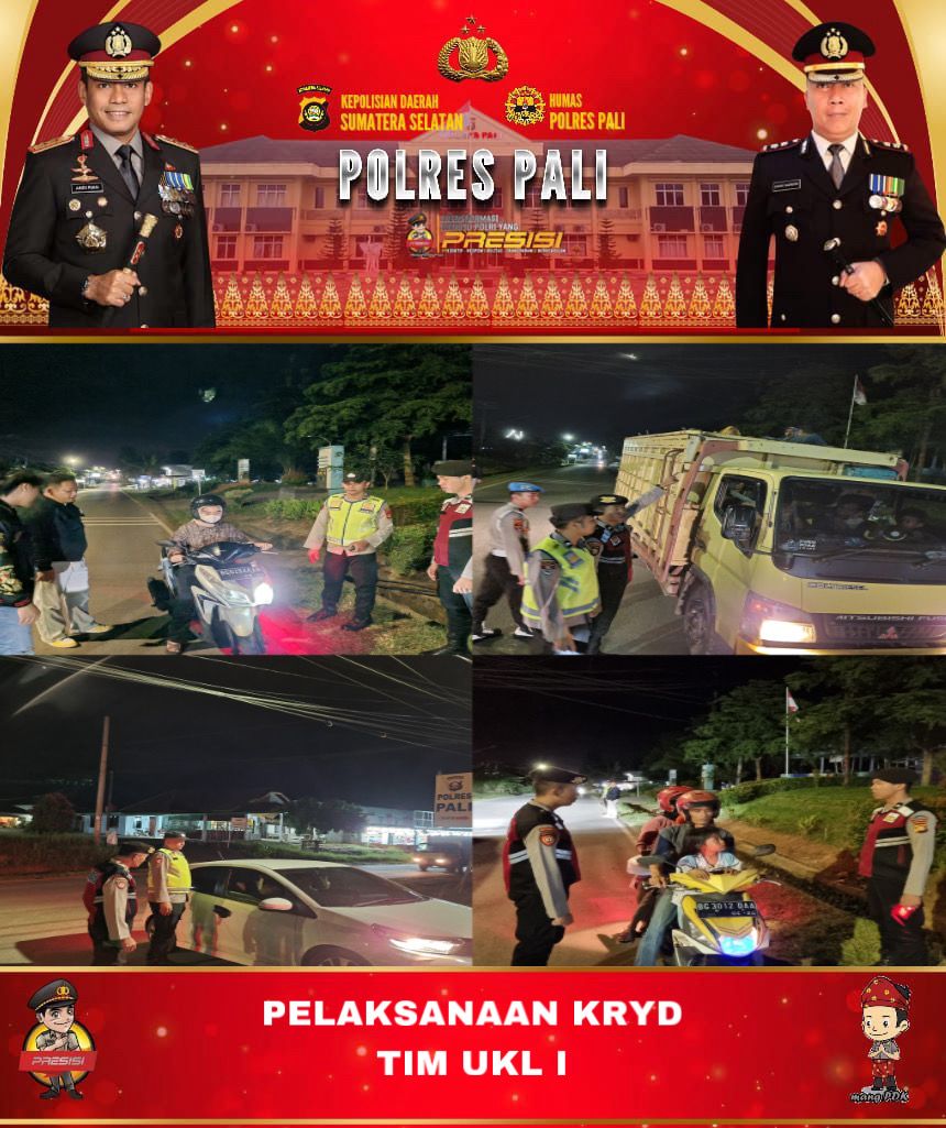 Polres PALI Gelar Razia Terpadu KRYD: Wujudkan Keamanan dan Ketertiban di Wilayah Hukum