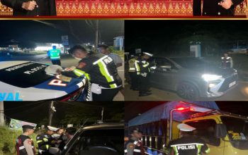 Polres PALI Gelar Razia Terpadu,1 Kendaraan Roda Enam Diamankan