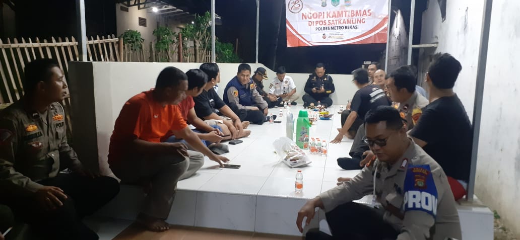 Ngopi Kamtibmas Polsek Serang Baru Sampaikan Pesan Kamtibmas Jelang Ramadhan 1446 H