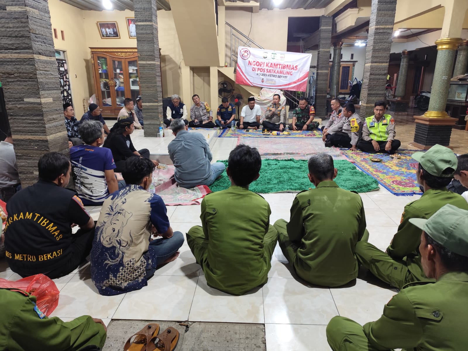 Dalam Giat Ngopi Kamtibmas, Polsek Cikarang Pusat Keluhkan Keresahan Adanya Tempat Hiburan Malam