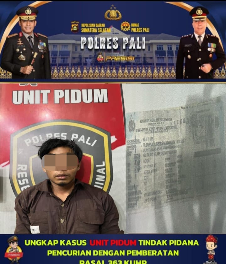 Polres PALI Berhasil Ungkap Kasus Pencurian dengan Pemberatan di Mess PT. SDR Desa Talang Bulang