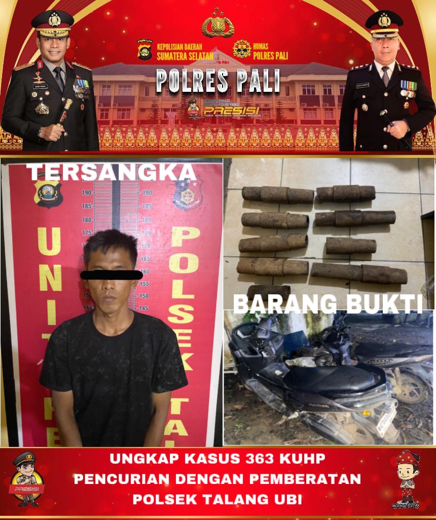 Diduga Terlibat Kasus Pencurian Pipa Milik PT Pertamina,Warga Desa Talang Mendung di Ringkus Polisi