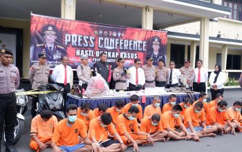 Polres Bondowoso Laksanakan Press Release Hasil Ungkap Kasus 