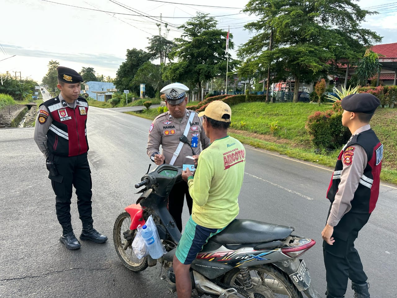 Satuan Samapta Polres PALI Terus Mengintensifkan Pengamanan di Wilayah Hukumnya